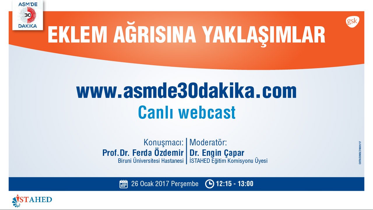 Eklem Ağrısında Güncel Yaklaşımlar